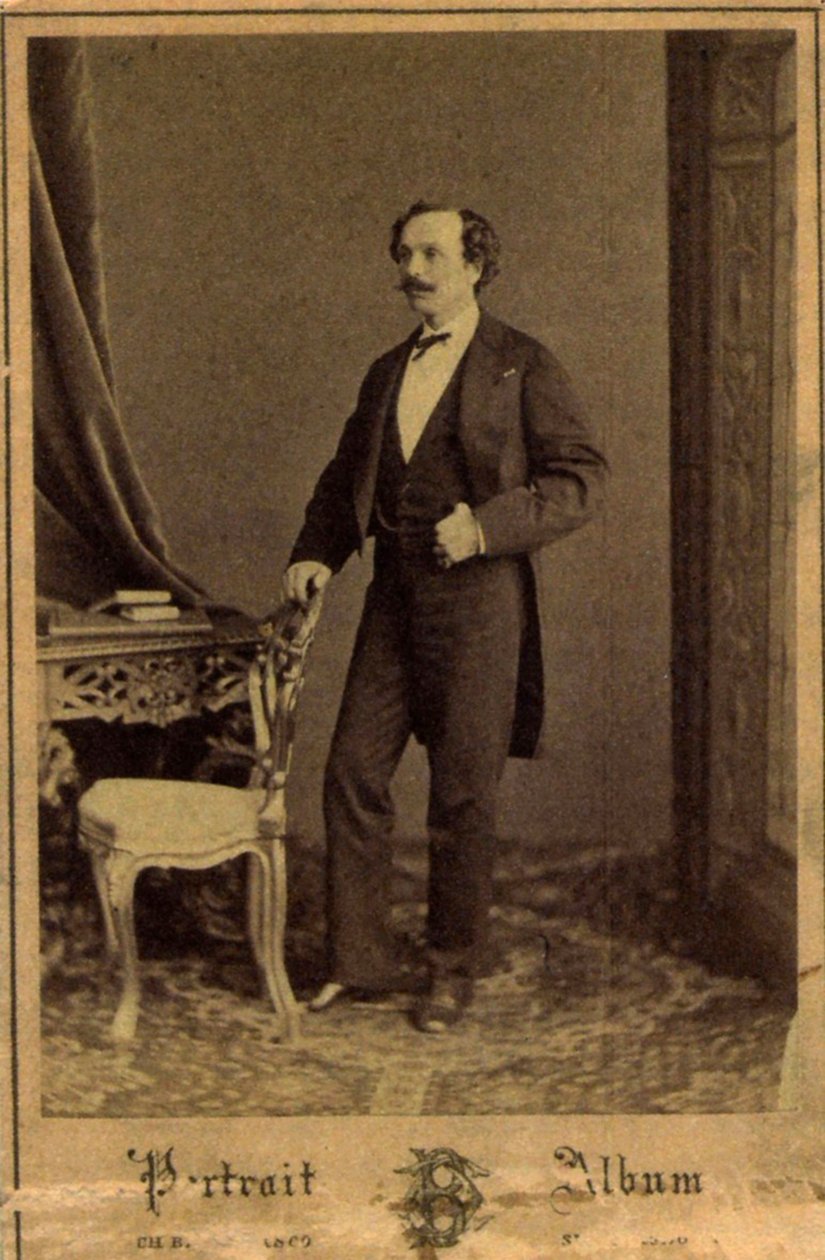 Marius Petipa, russisk ballettdanser og koreograf, c1855 av Charles Bergamasco