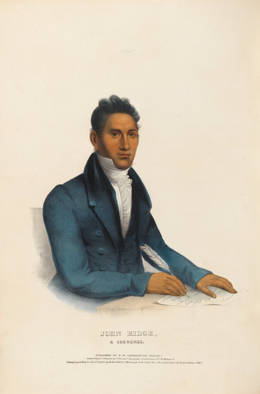 John Ridge - en cherokeser av Charles Bird King