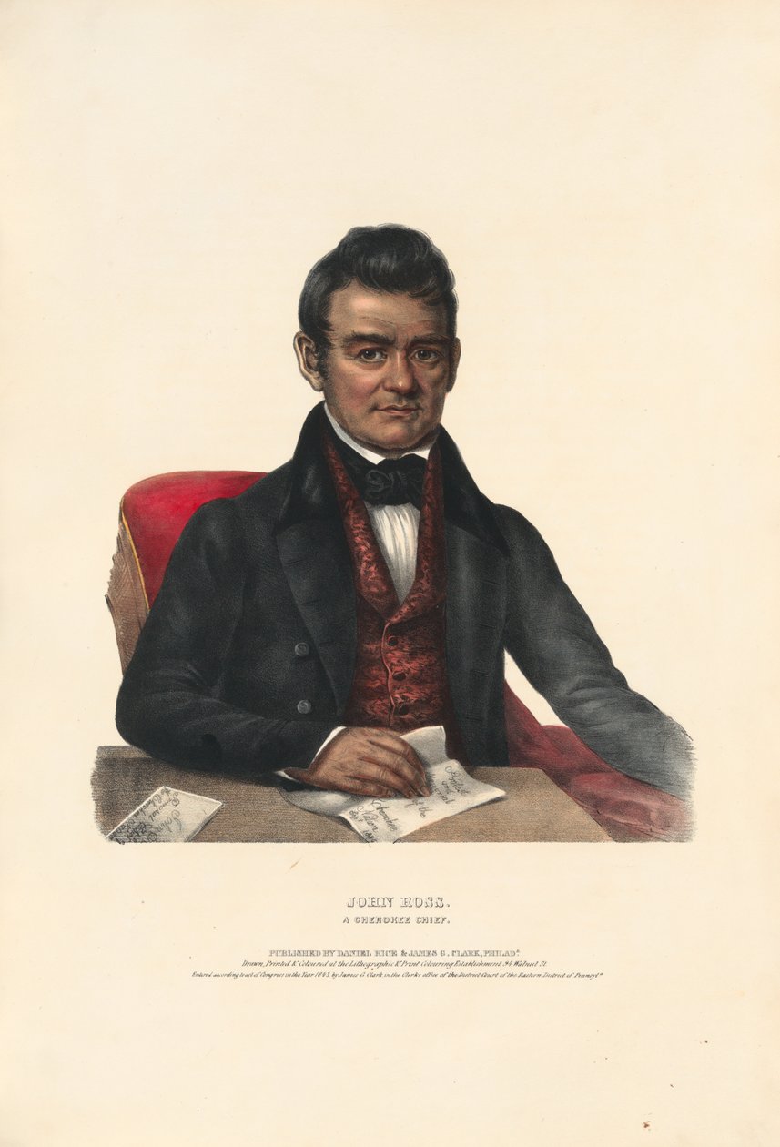 John Ross - en cherokesisk høvding av Charles Bird King