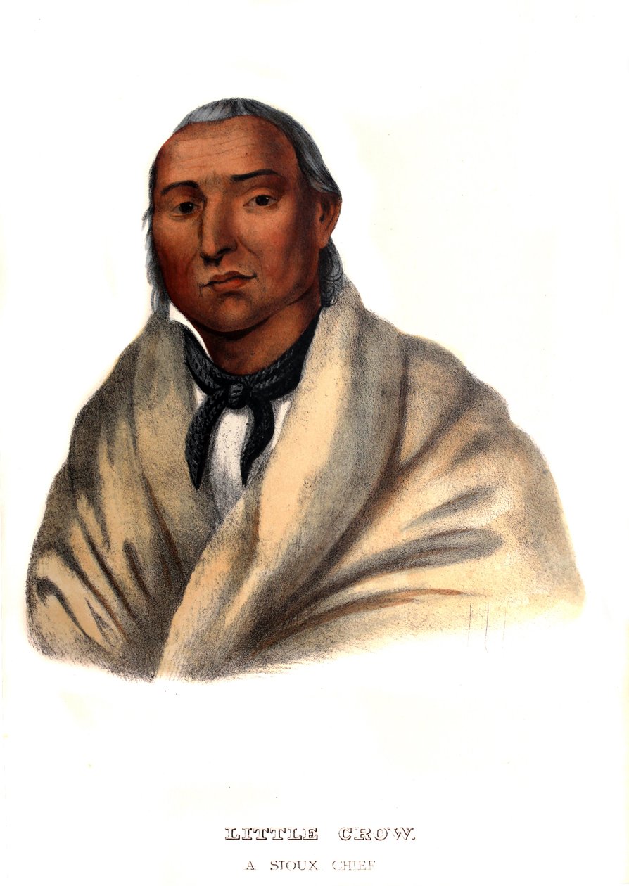 Lille kråke, en sioux-høvding av Charles Bird King
