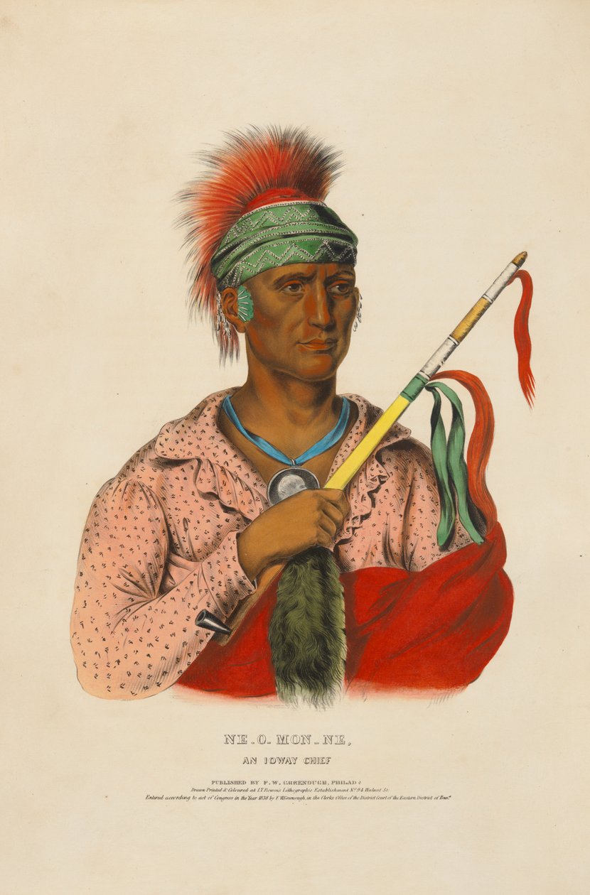 Ne-o-mon-ne - en iowayhøvding av Charles Bird King