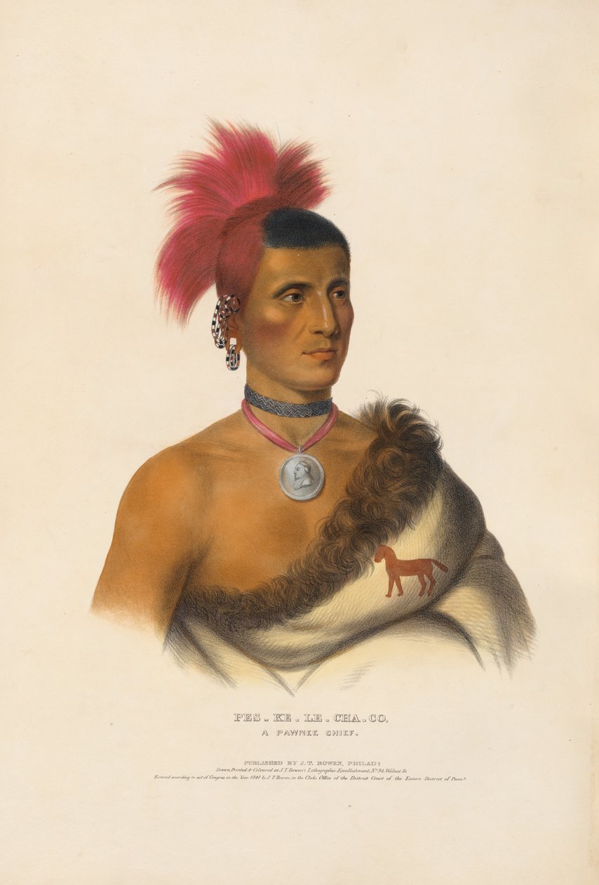 Pes-ke-le-cha-co - En Pawnee-høvding av Charles Bird King