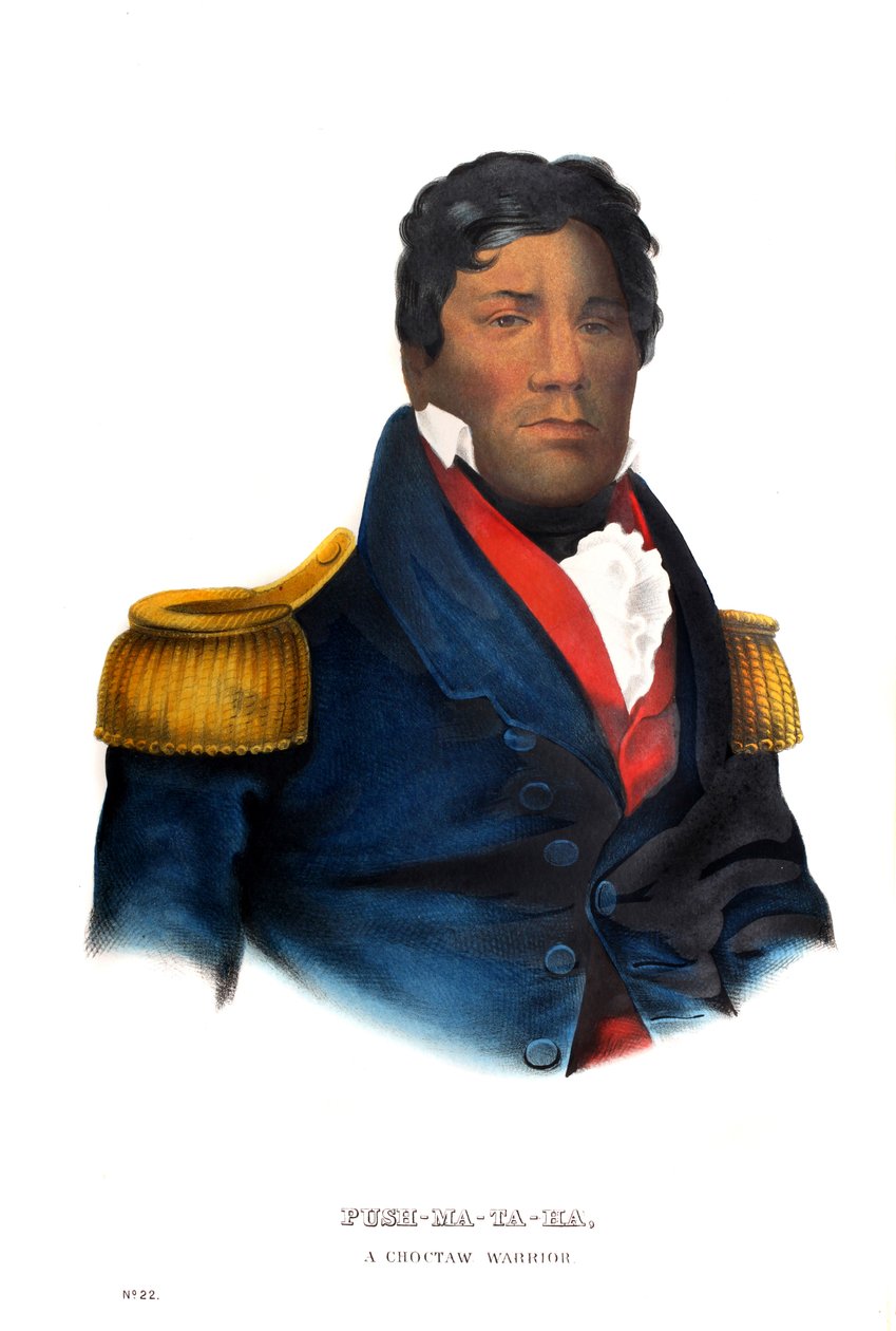 Pushmataha, en Choctaw-kriger av Charles Bird King