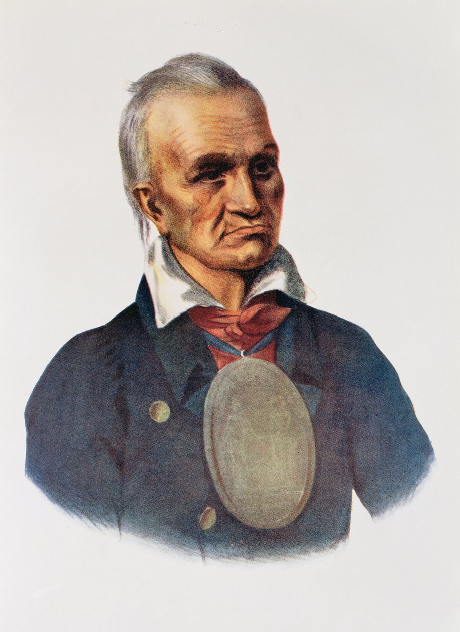 Red Jacket, Seneca War Chief, 1828, illustrasjon fra 