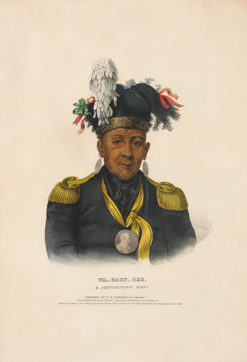 Wa-baun-see - En Potawatomi-høvding av Charles Bird King