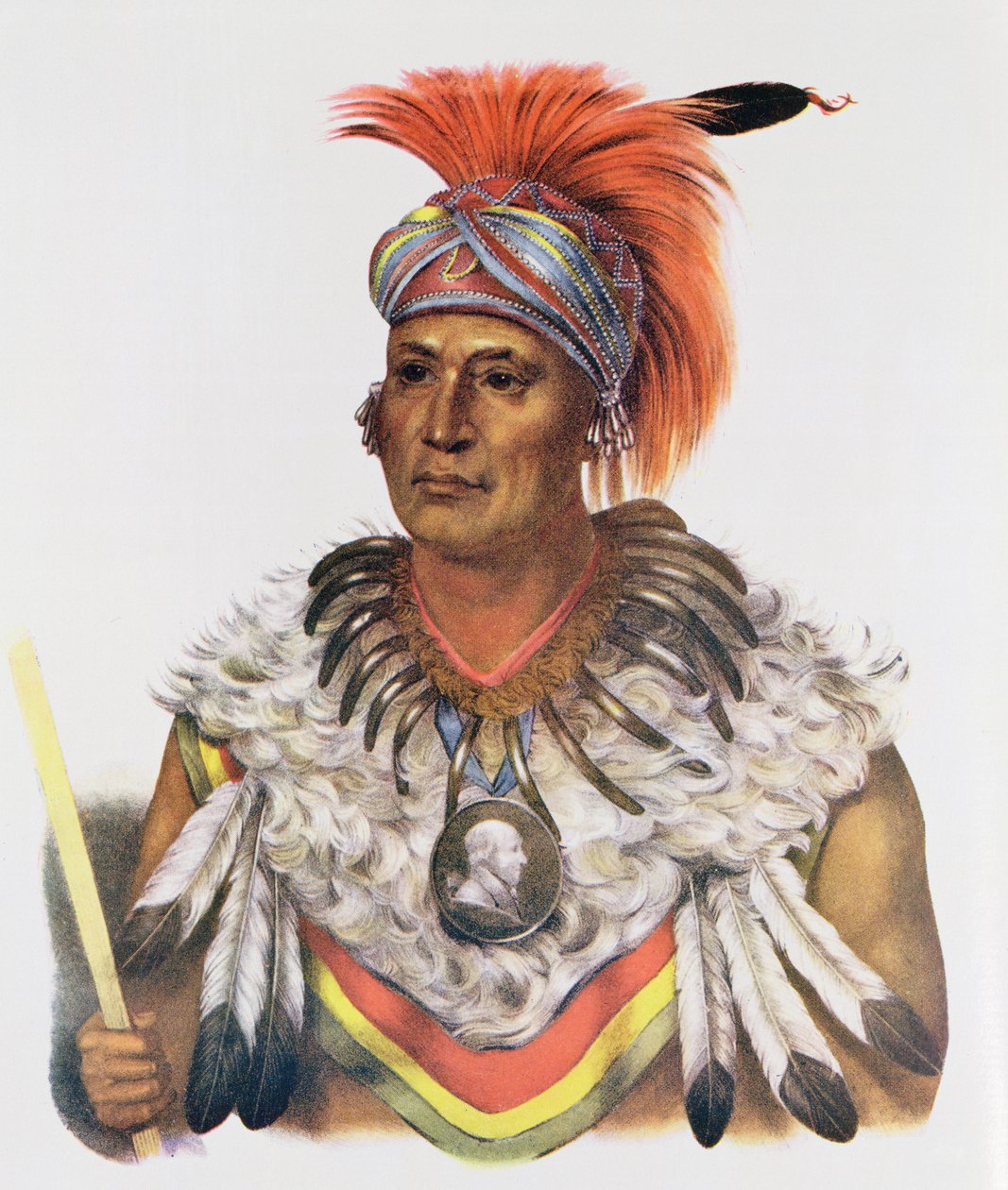 Wapella or the Prince Chief of the Foxes, 1837, illustrasjon fra 