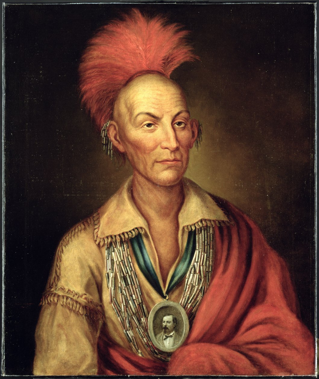 Portrett av Black Hawk (1767-1838) av Homer Henderson ca. 1870 av Charles Bird after King
