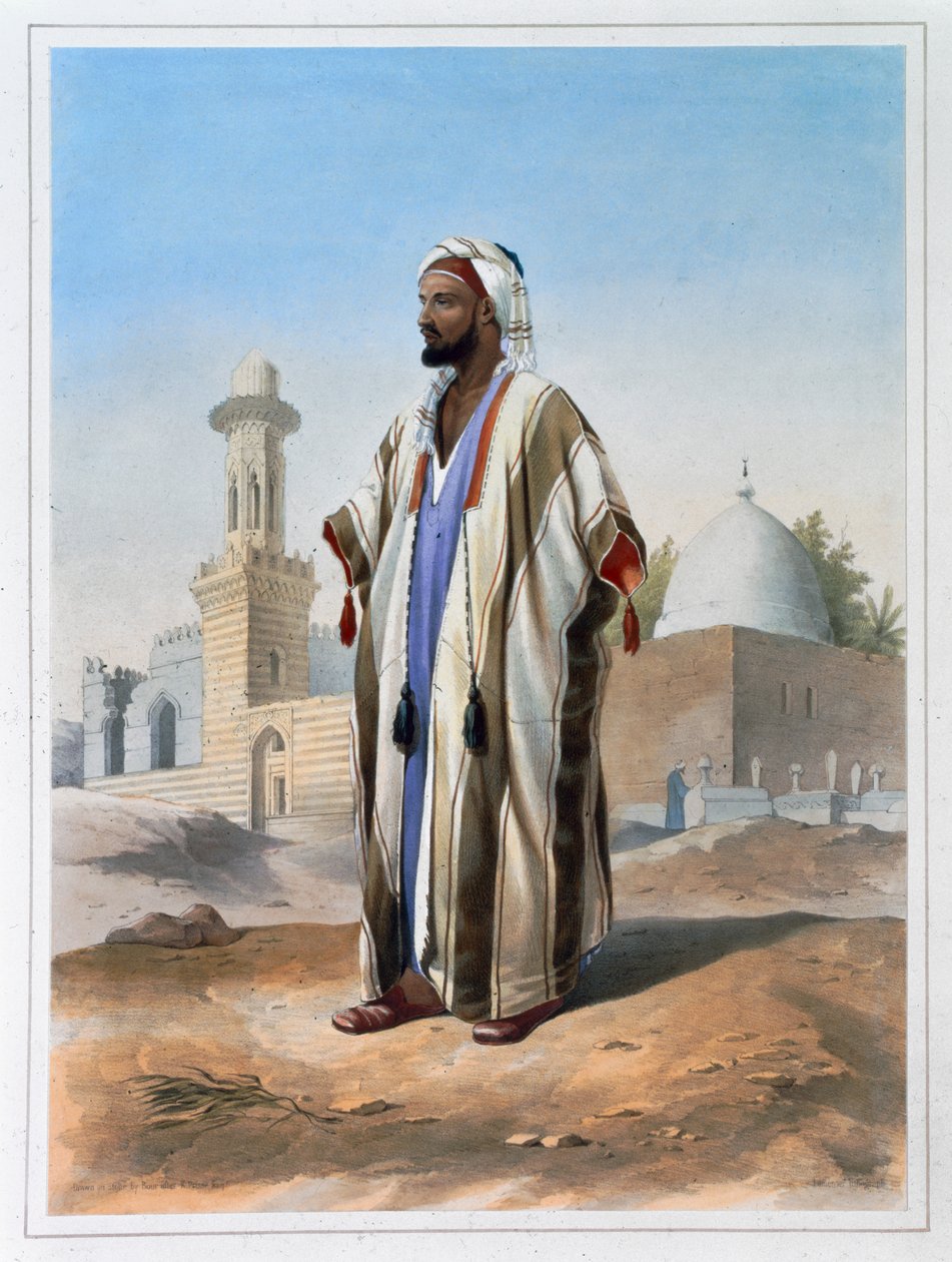 En fyr kledd i en haba, 1848 av Charles Bour