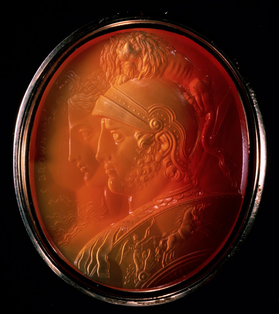Cameo med Mars og Bellona, c1784 av Charles Brown