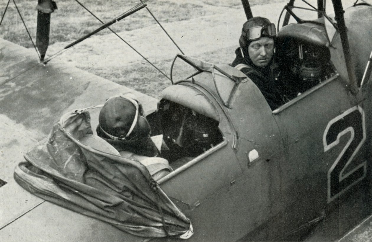 RAF-pilot lærte å fly under andre verdenskrig, 1941. av Charles Brown