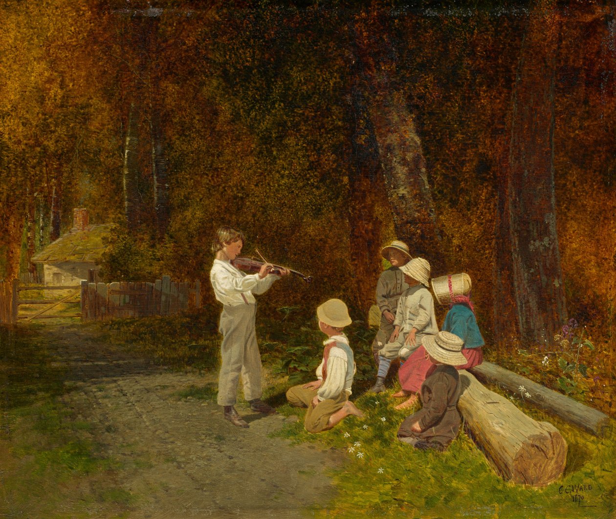 Hans første opptreden i offentligheten av Charles Caleb Ward