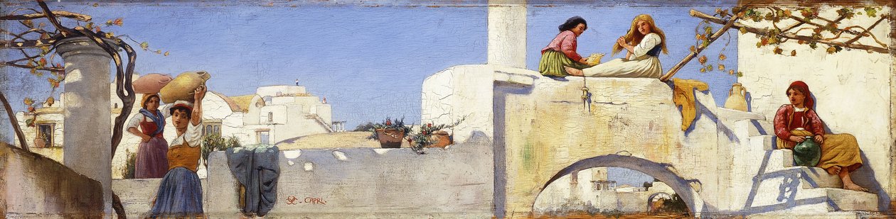 En scene på Capri, av Charles Caryl Coleman
