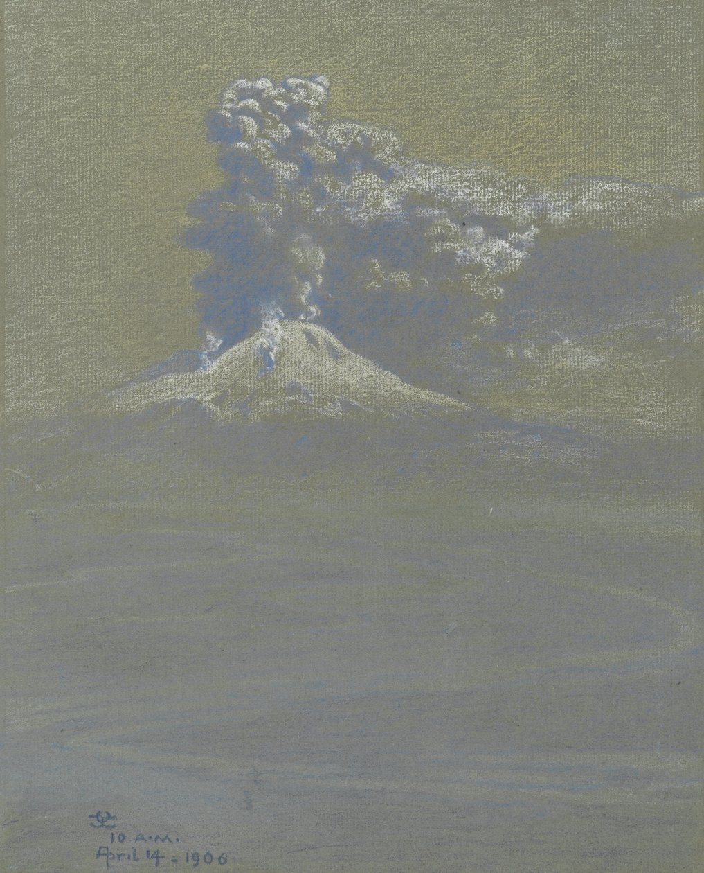 En regnskur av aske ved Ottaviano, 14. april 1906 av Charles Caryl Coleman