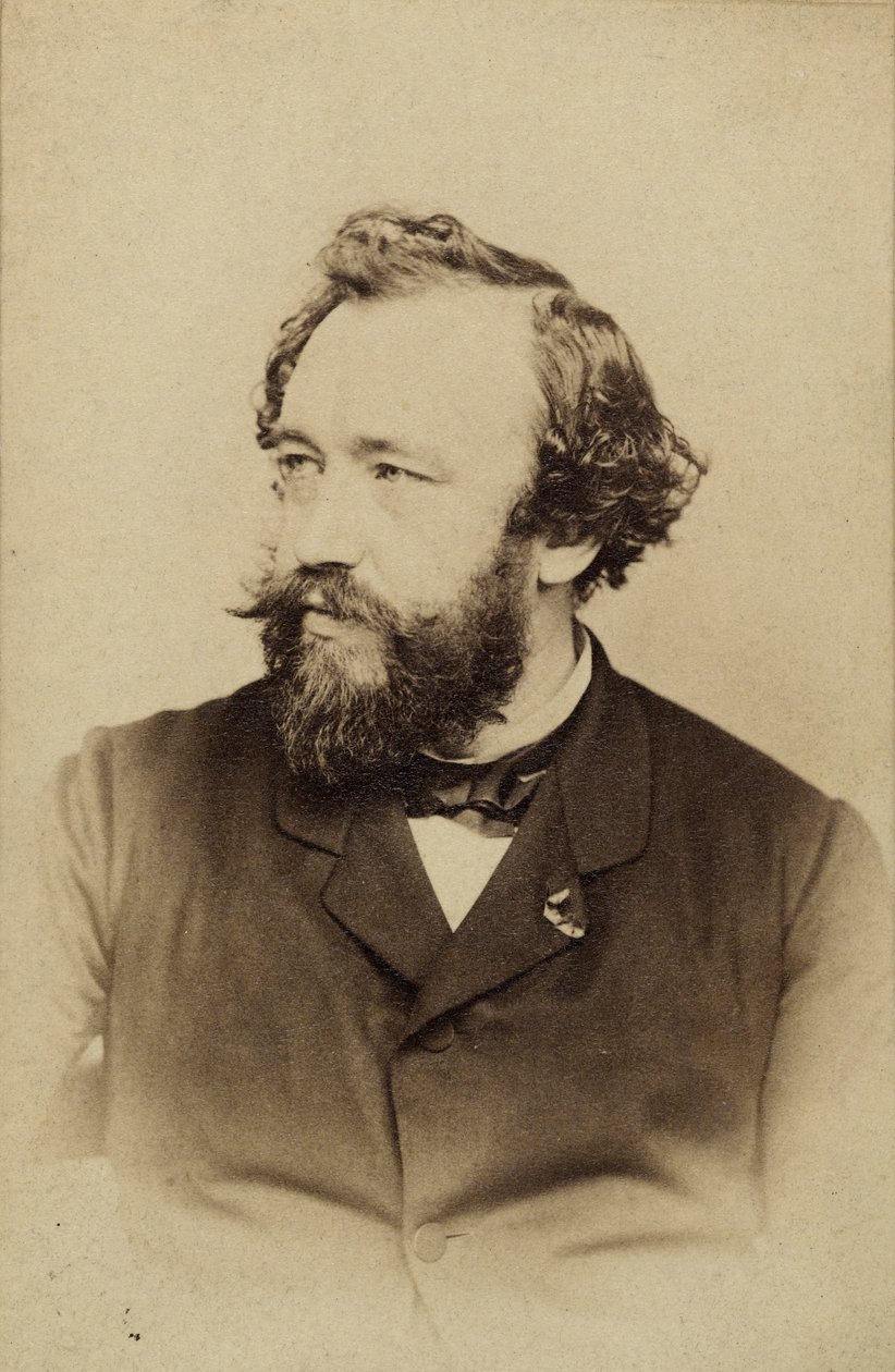 Portrett av Adolphe Sax 1814-1894, ca 1860. av Charles Clarkington