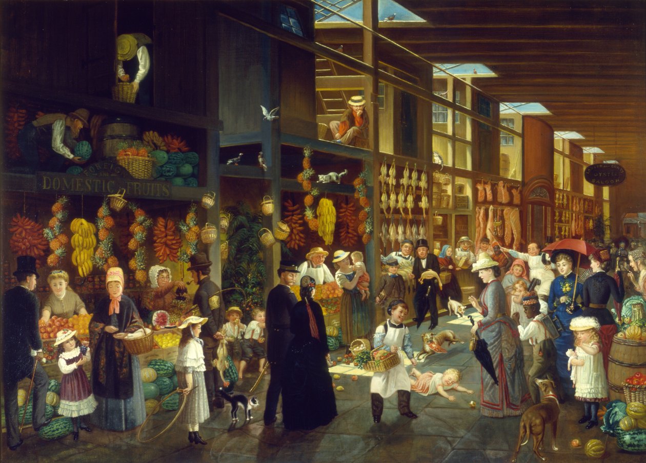 Loven er i live! Hva gjør du, baby, ca. 1872 (olje på lin) av Charles Cole Markham