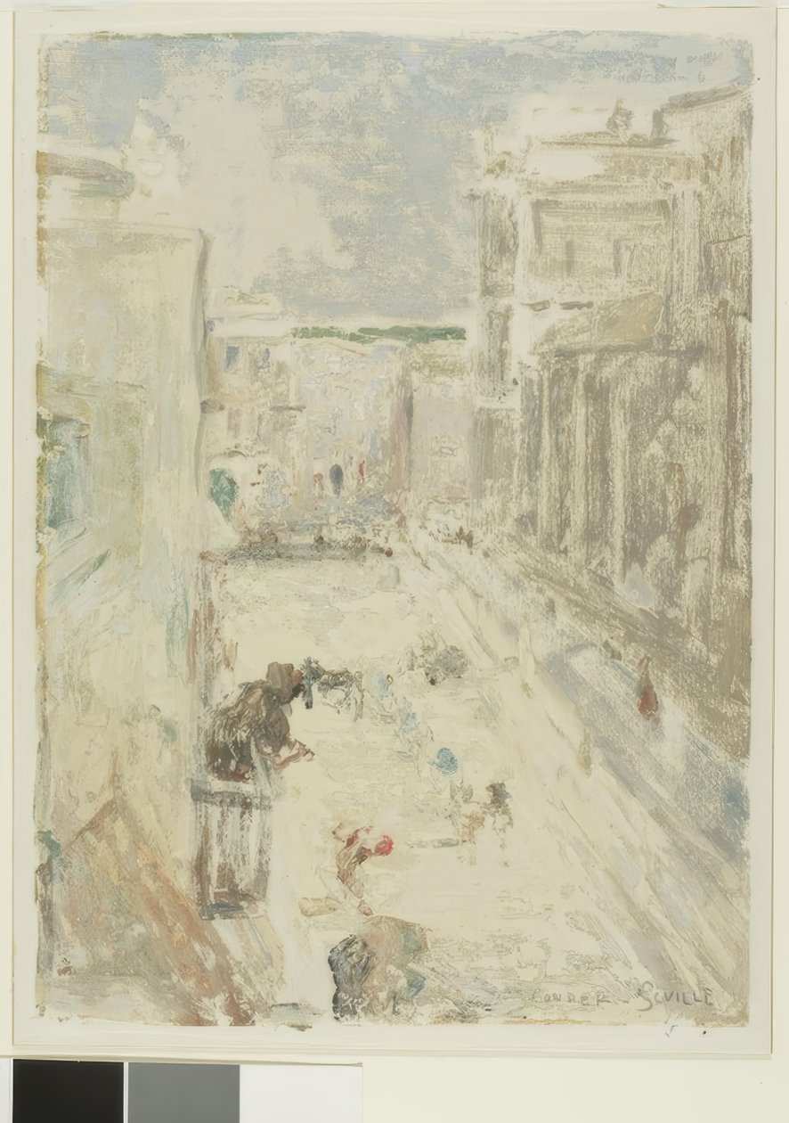 Gate i Sevilla av Charles Edward Conder