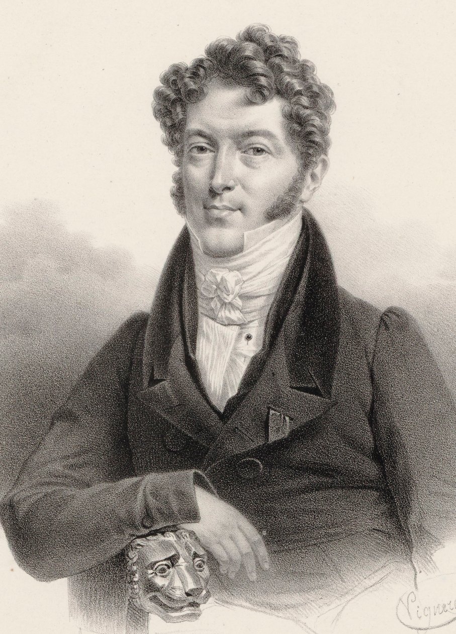 Portrett av fiolinisten og komponisten Charles Philippe Lafont 1781-1839. av Charles Constans