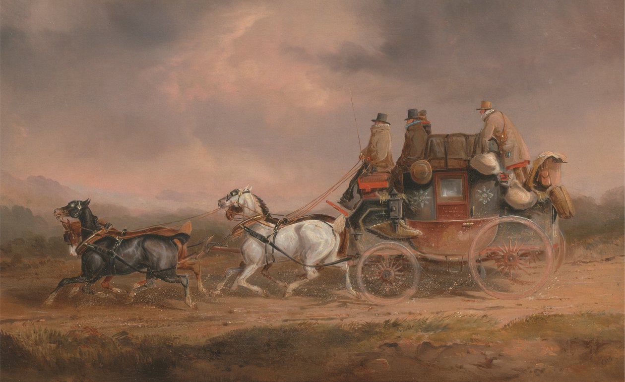 Mail Coaches on the Road: Louth-London Royal Mail utvikler seg med fart av Charles Cooper Henderson
