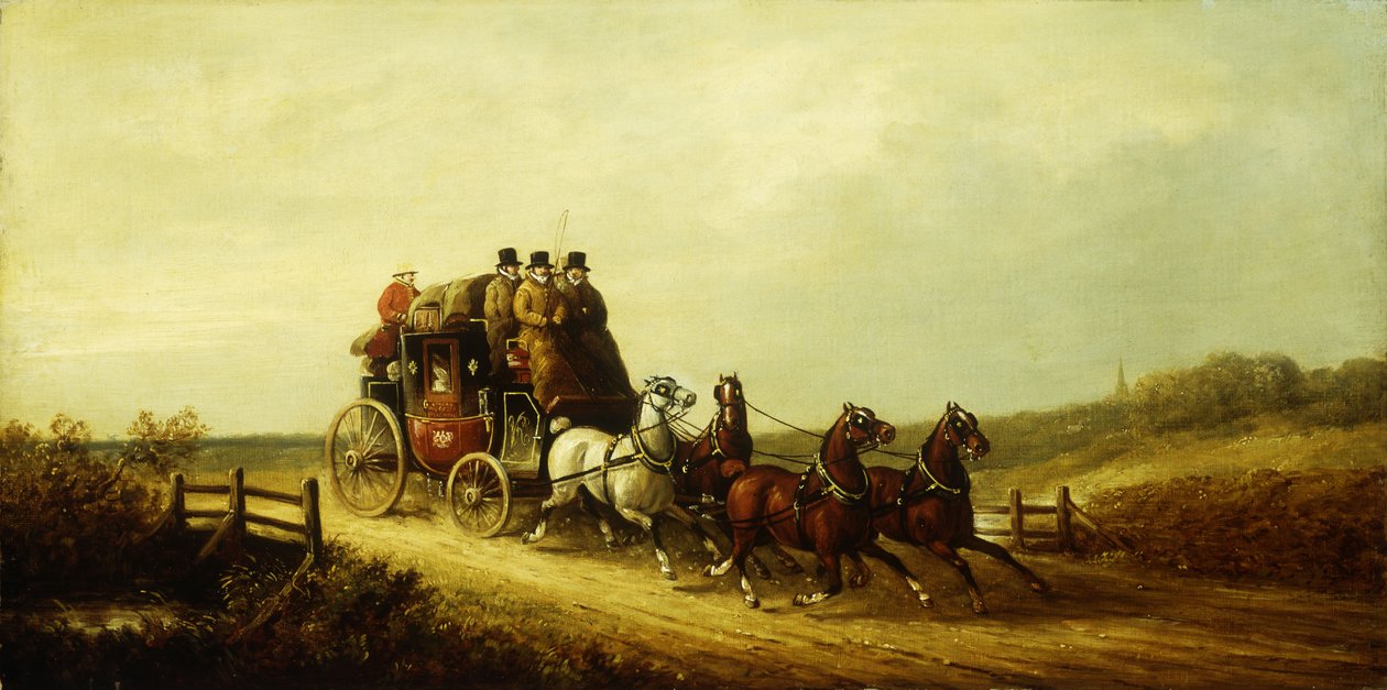 London til Brighton Royal Mail på den åpne veien, av Charles Cooper Henderson