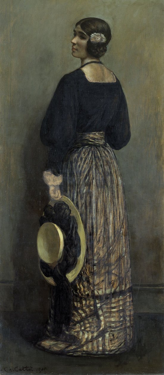 Portrett av frøken J.L.B. av Charles Cottet