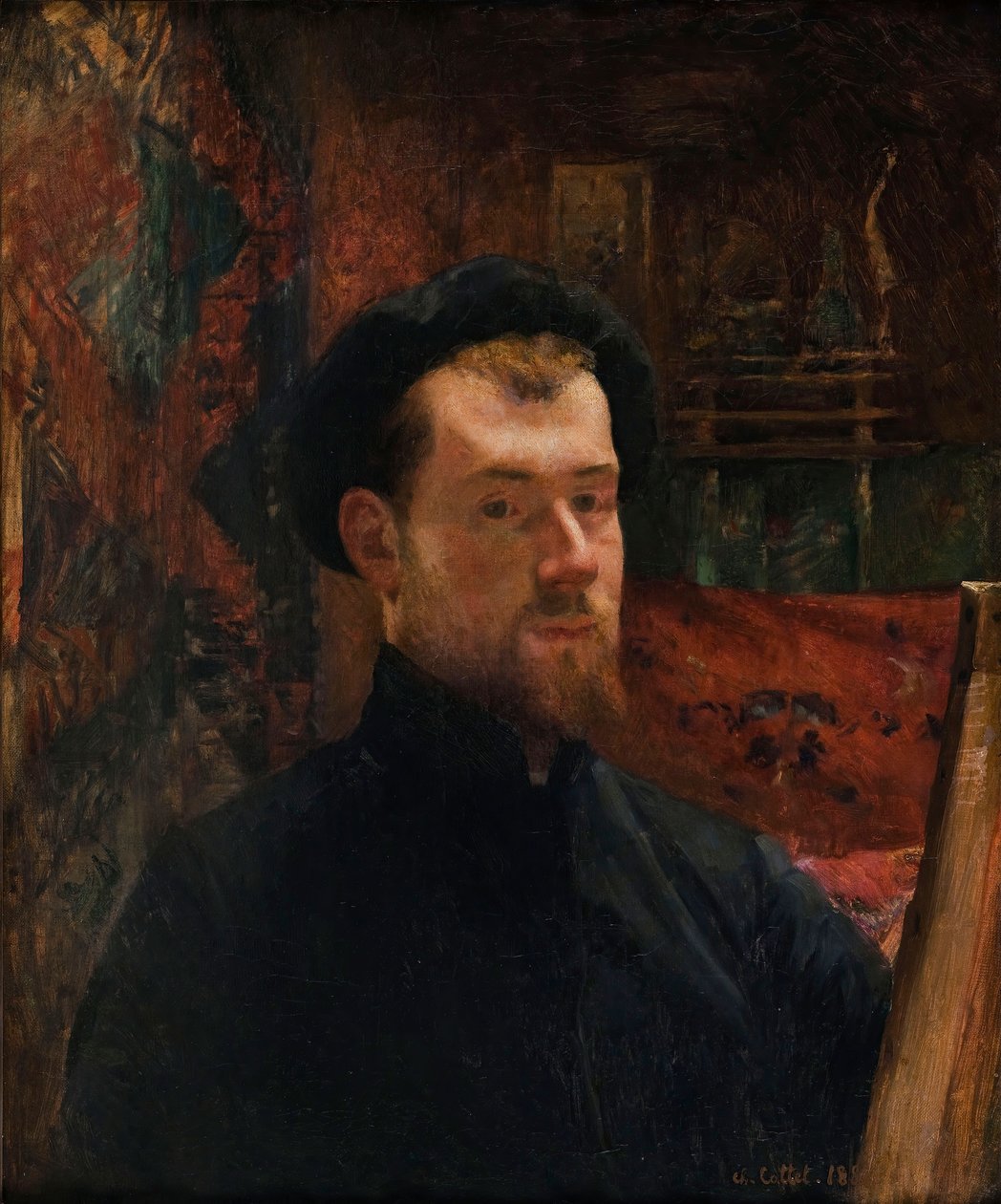 Selvportrett, ca. 1886-1888. av Charles Cottet