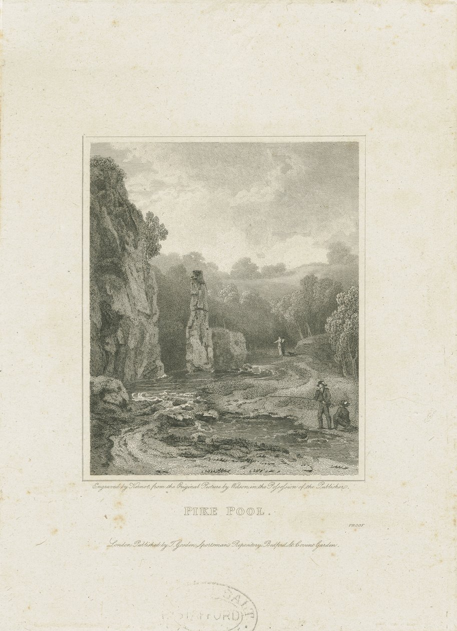 Dovedale - [Charles] Cotton Fishing House: gravering og [?1800-tallet] (trykk) av Charles Cotton