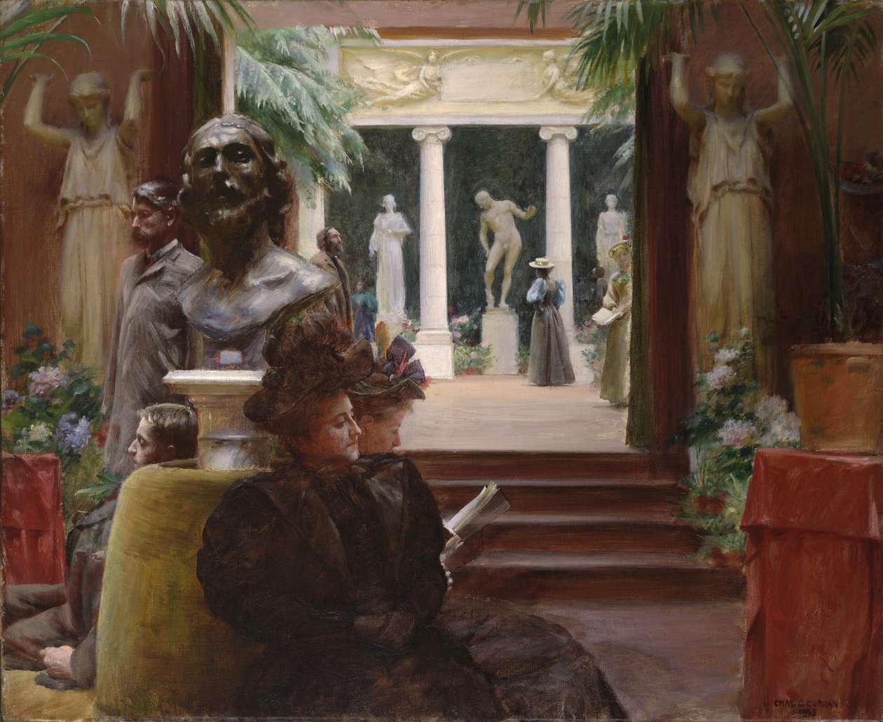 På skulpturutstillingen, 1895 av Charles Courtney Curran