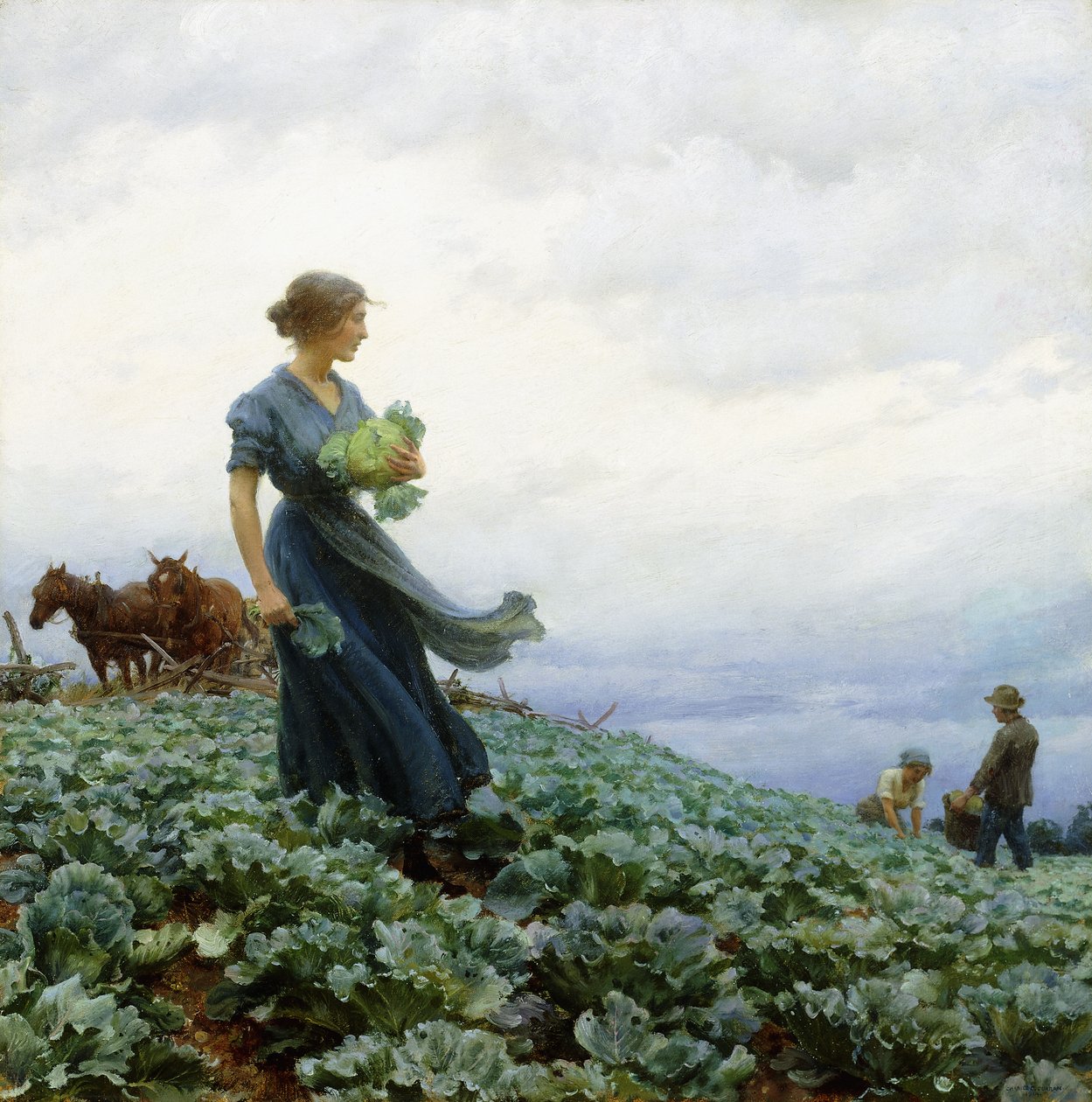 Kålmarken av Charles Courtney Curran
