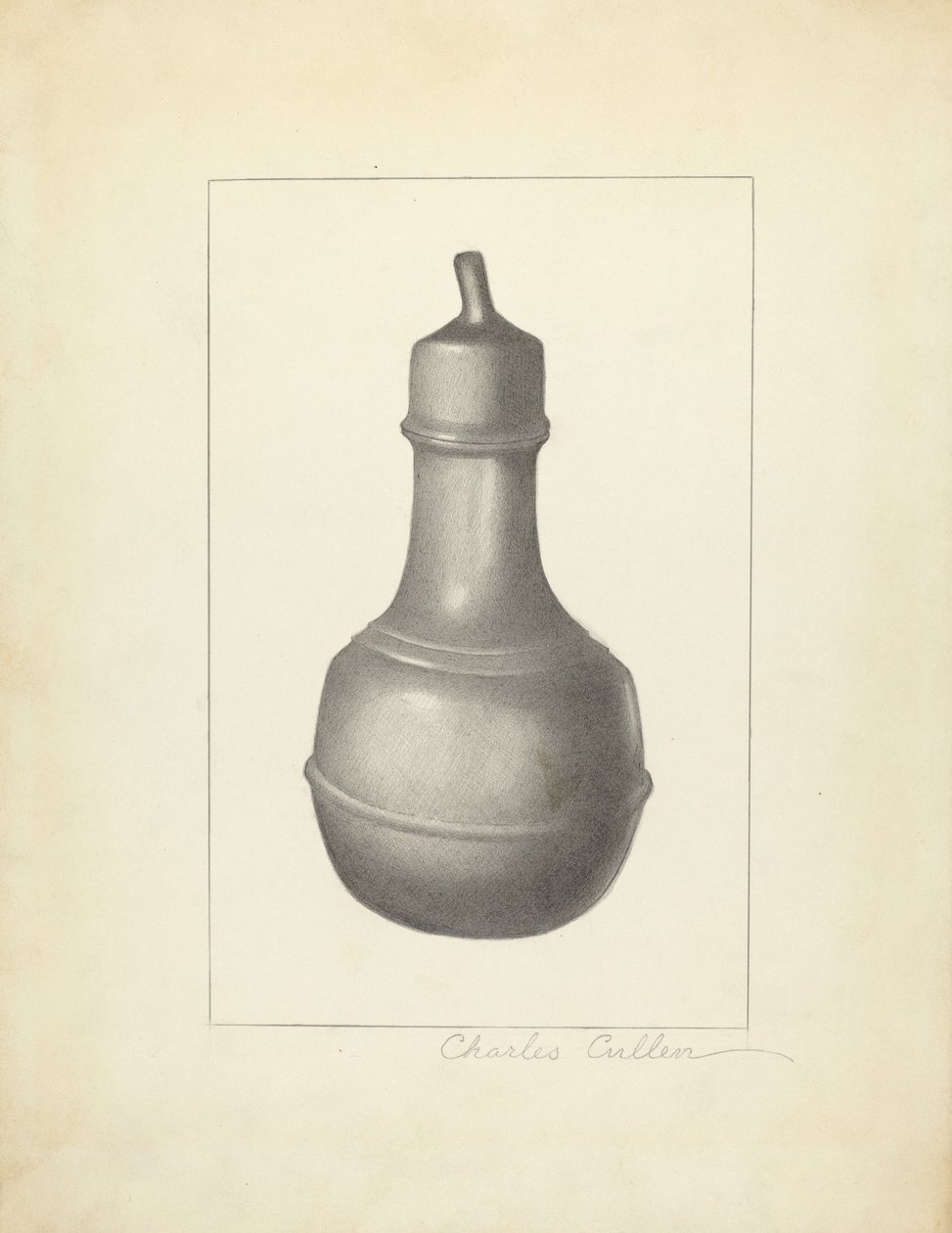 Sykeflaske av tinn av Charles Cullen