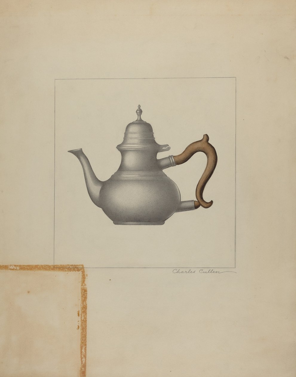 Ceainic de cositor norvegian av Charles Cullen