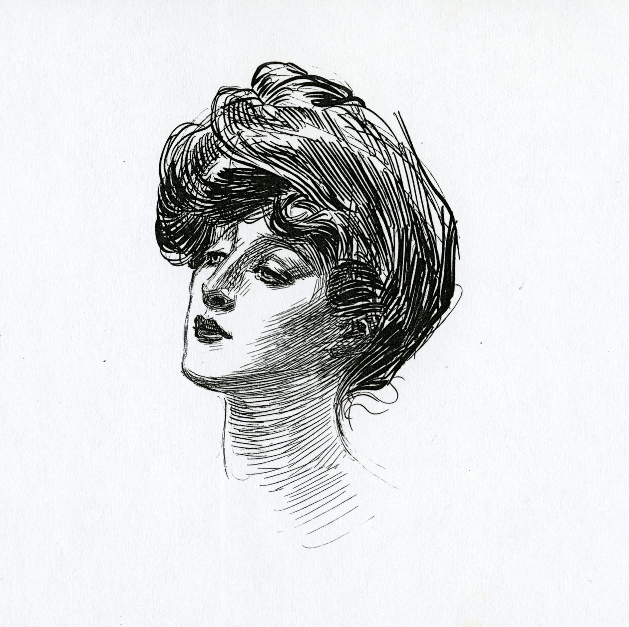 En Gibson-jente, ca. 1902 av Charles Dana Gibson