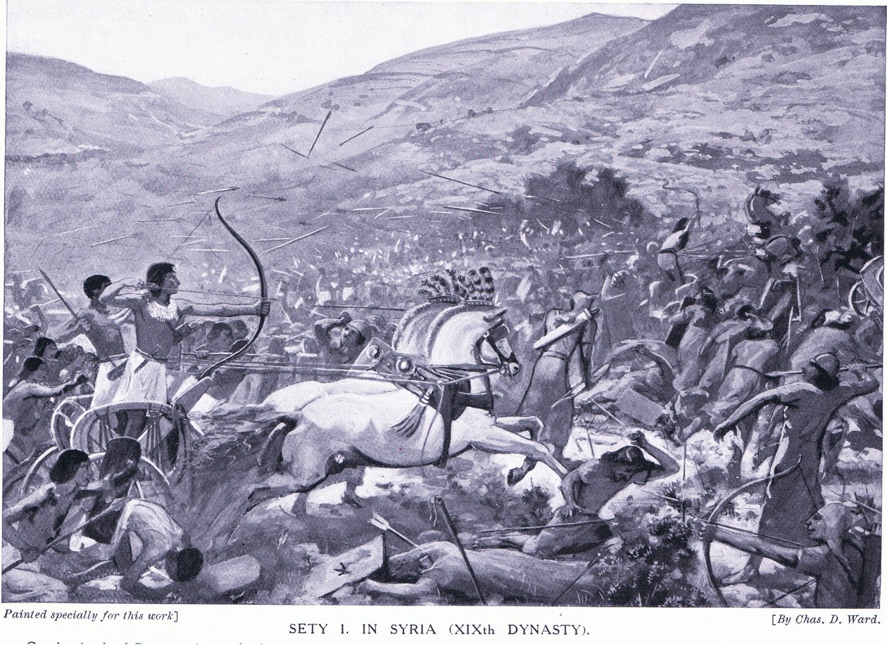 Sety I i Syria (XIX. dynasti), ca. 1920 av Charles Daniel Ward