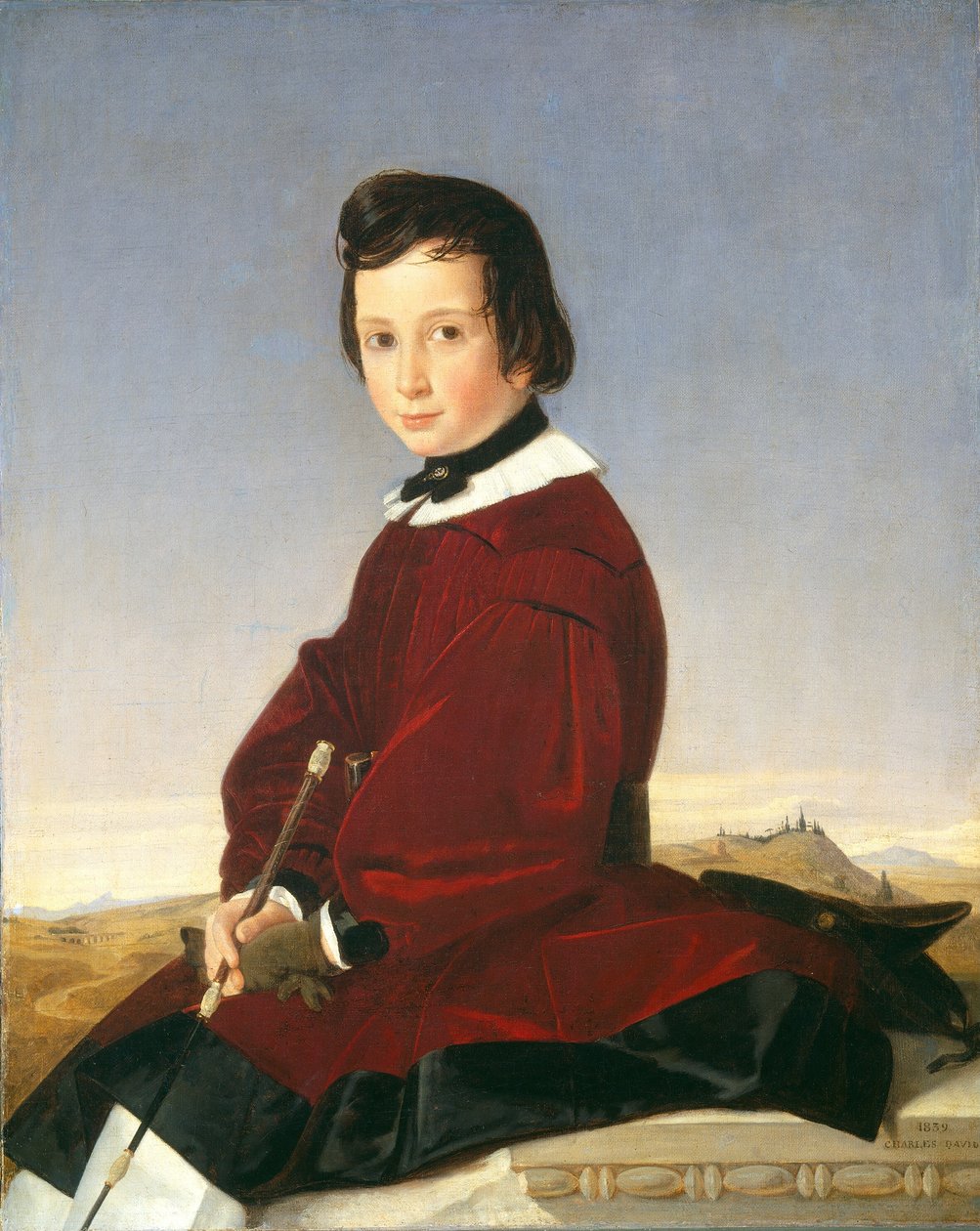 Portrett av en ung rytter av Charles David