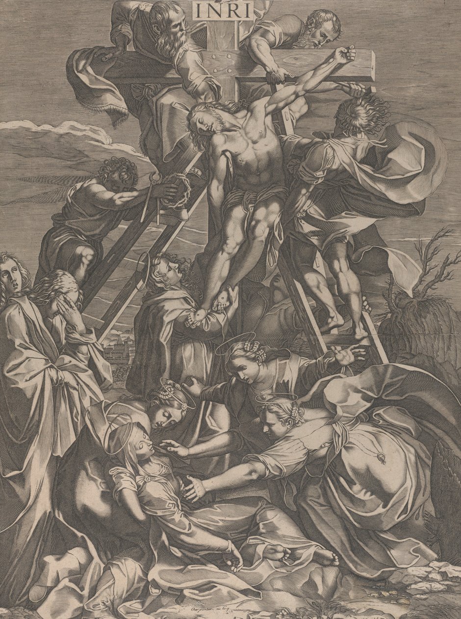 Nedstigningen fra korset, 1615-31. av Charles David