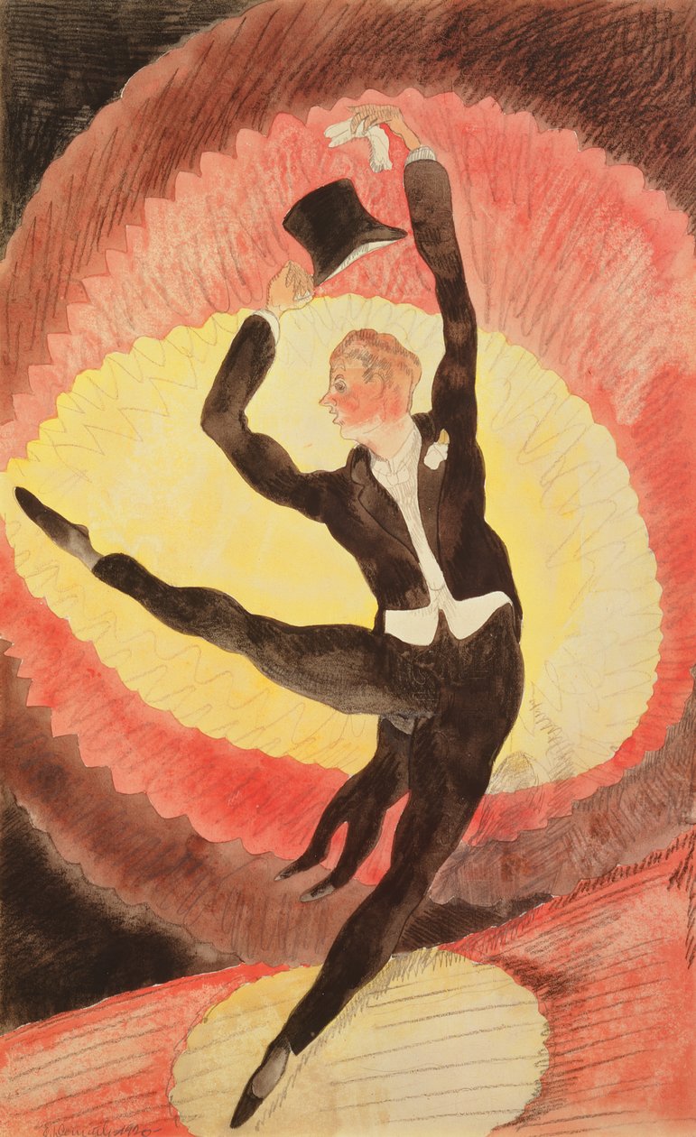 Acrobatic Male Dancer, 1920 (wc på papir) av Charles Demuth