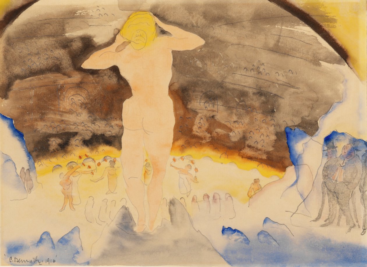 Count Muffats første visning av Nana på teatret av Charles Demuth
