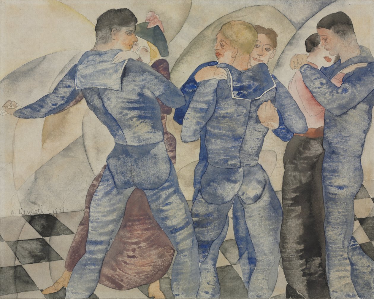 Dansende sjøfolk av Charles Demuth