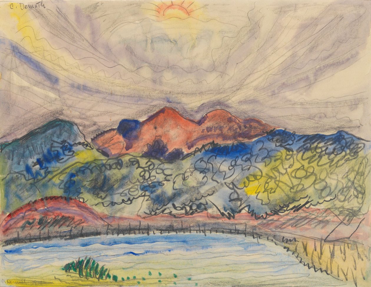 Tidlig landskap, 1914 av Charles Demuth