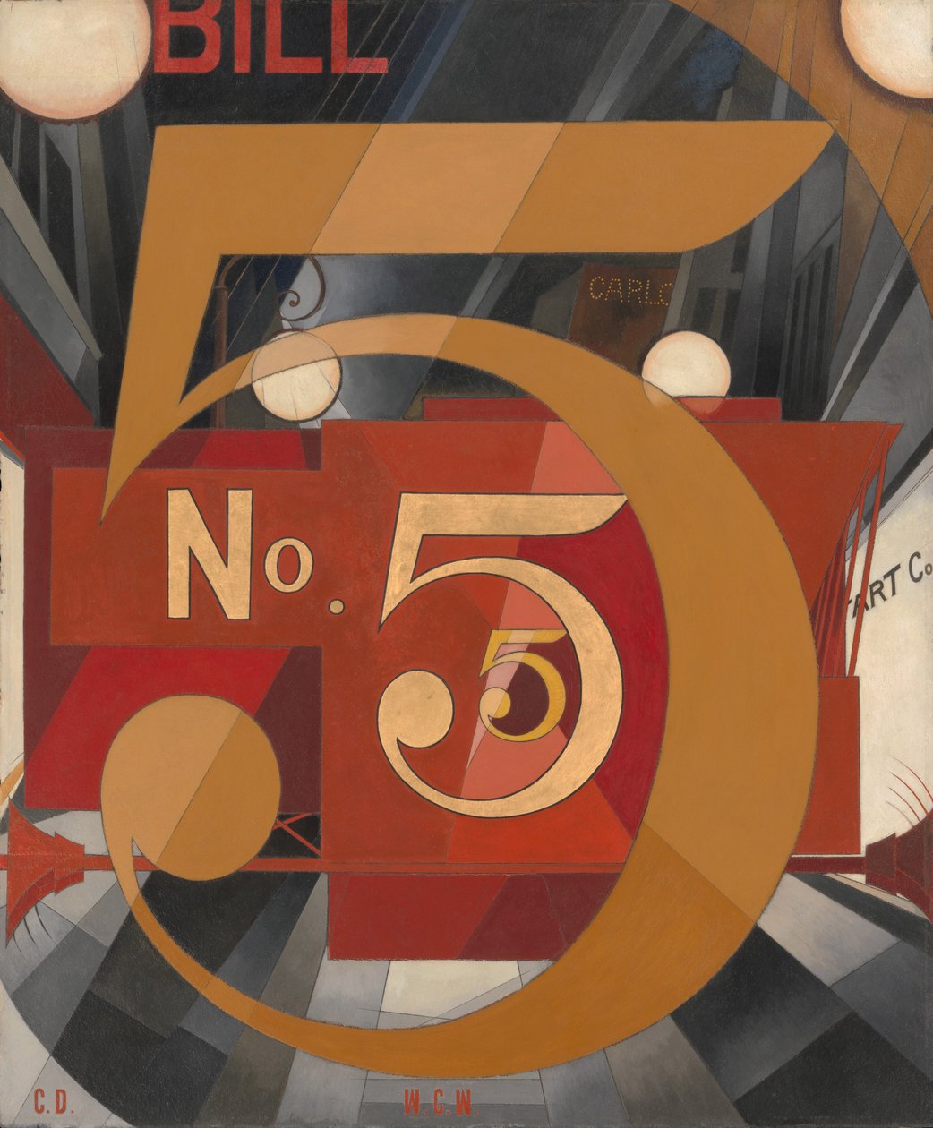 Jeg så figur 5 i gull av Charles Demuth