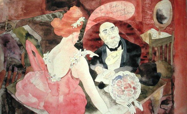 Illustrasjon nr. 18 for ons (akvarell på papir) av Charles Demuth