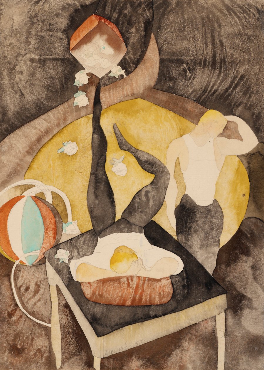 In Vaudeville: Two Acrobat-Jugglers av Charles Demuth
