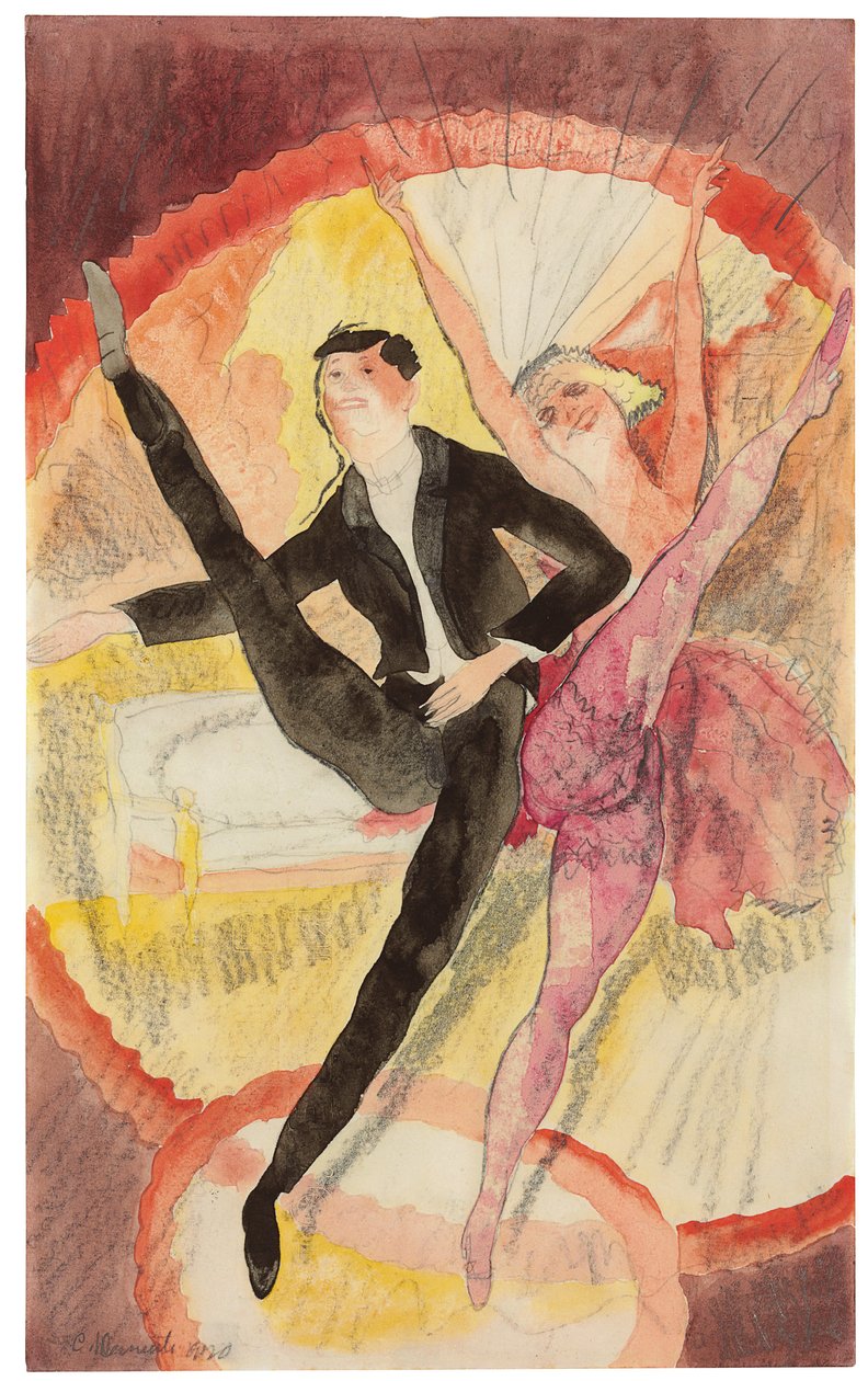 In Vaudeville: To dansere av Charles Demuth