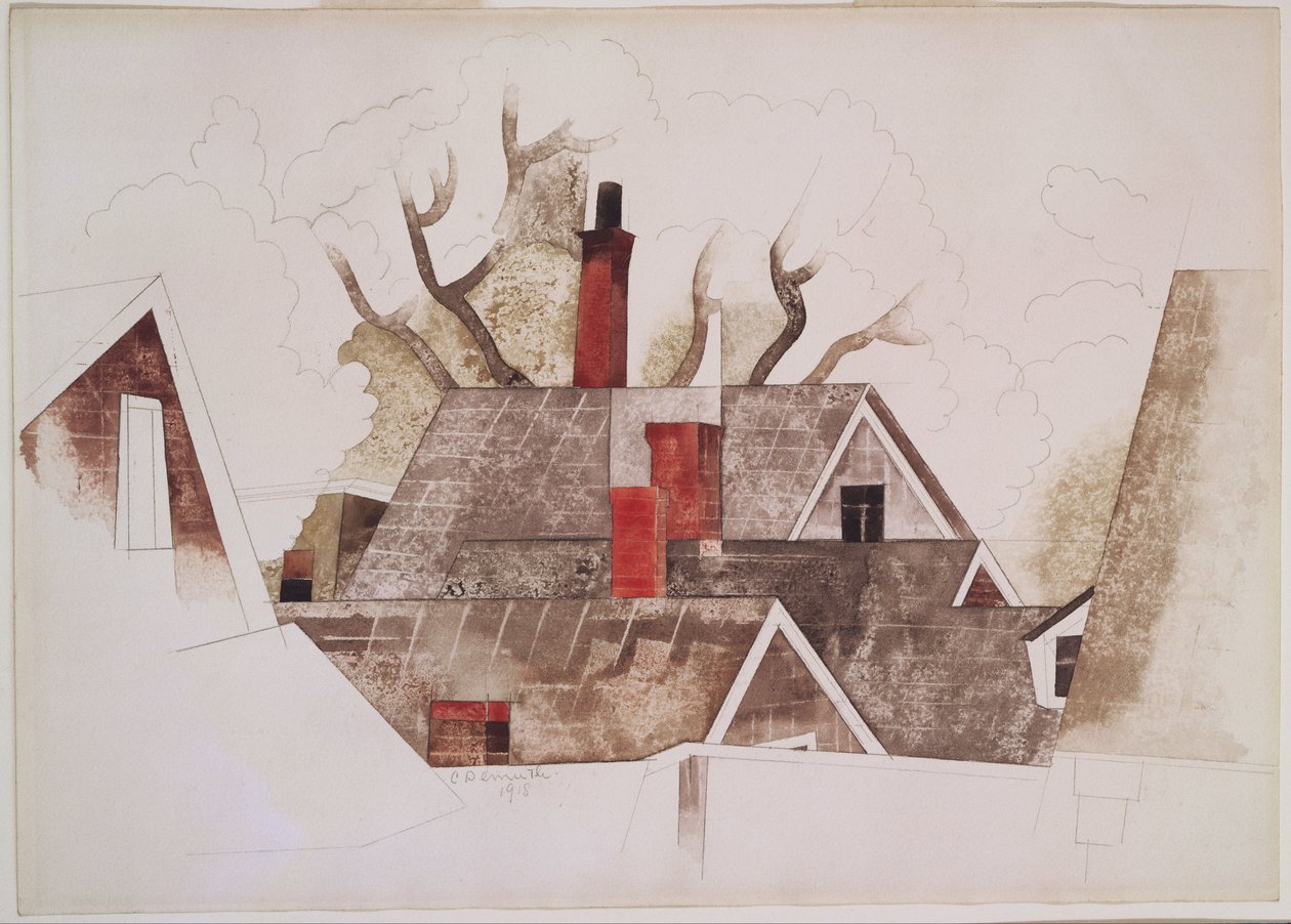Røde skorsteiner av Charles Demuth
