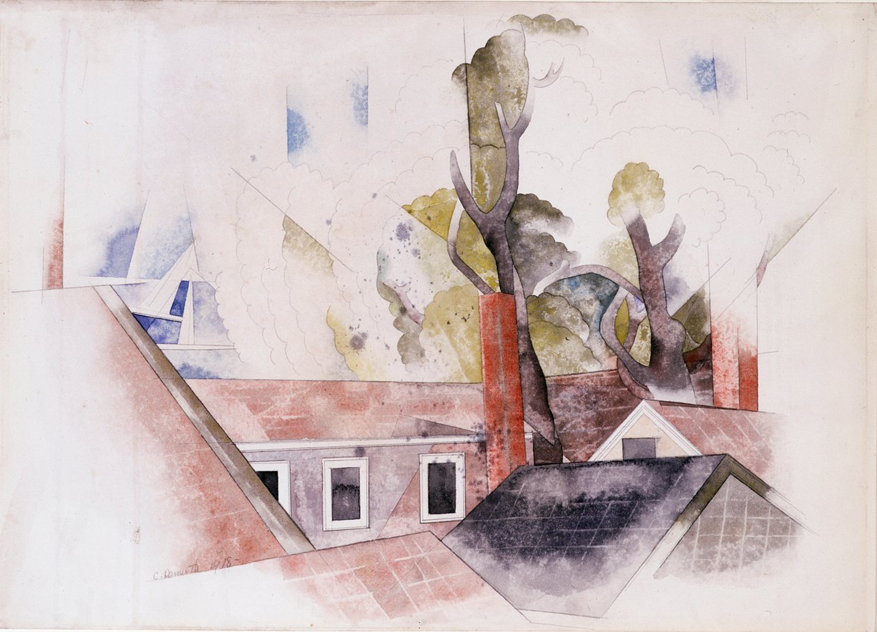 Tak og trær av Charles Demuth
