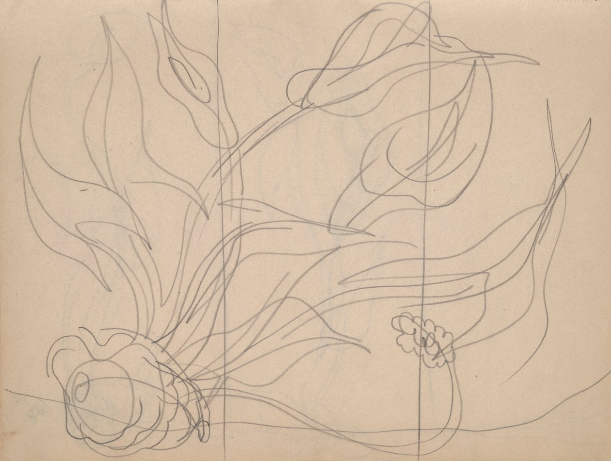 Skissebok: 36 sider totalt, som inneholder 28 skisser (inkludert studier for Demuth av Charles Demuth