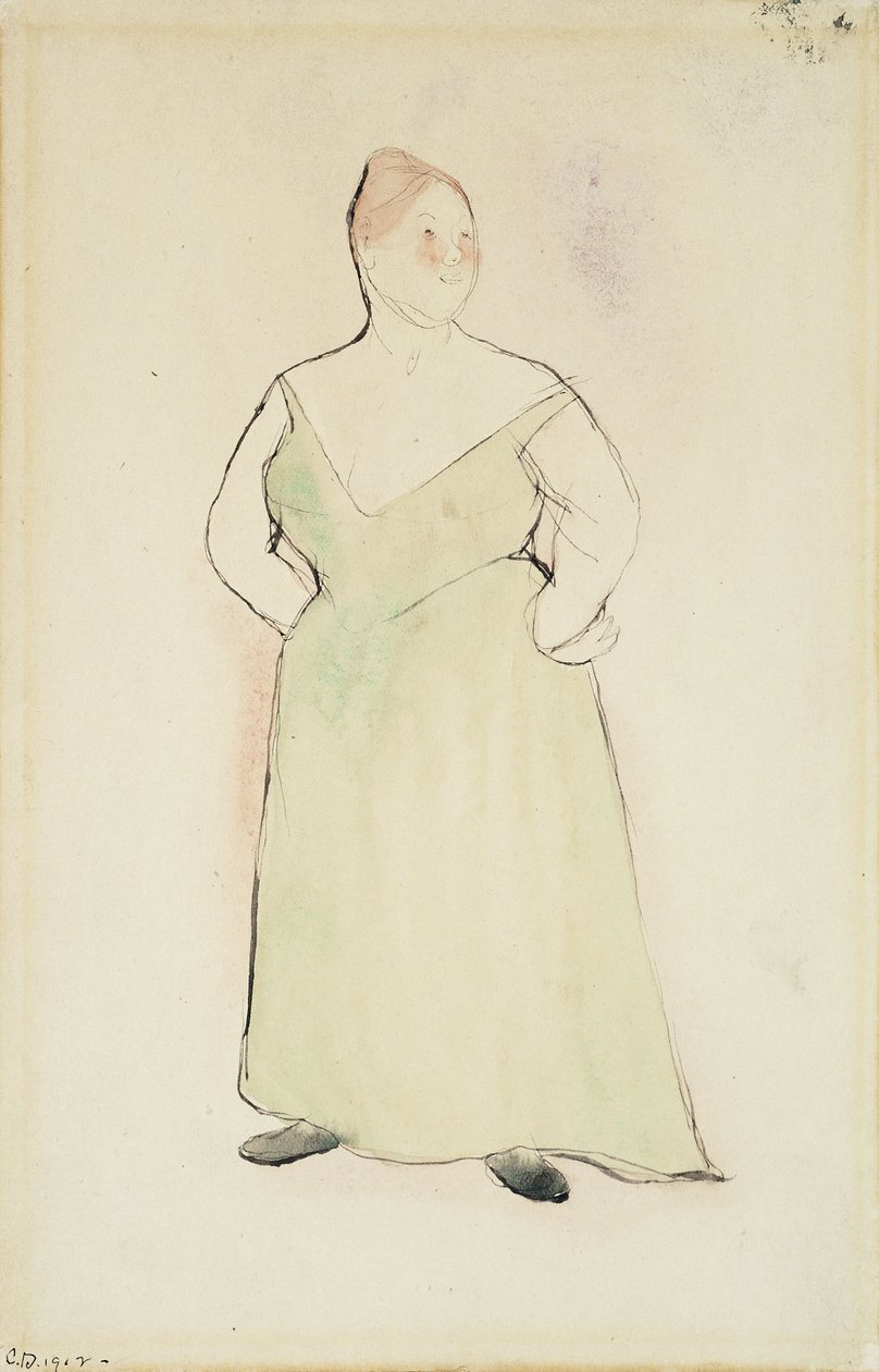 Kvinne i aftenkjole av Charles Demuth