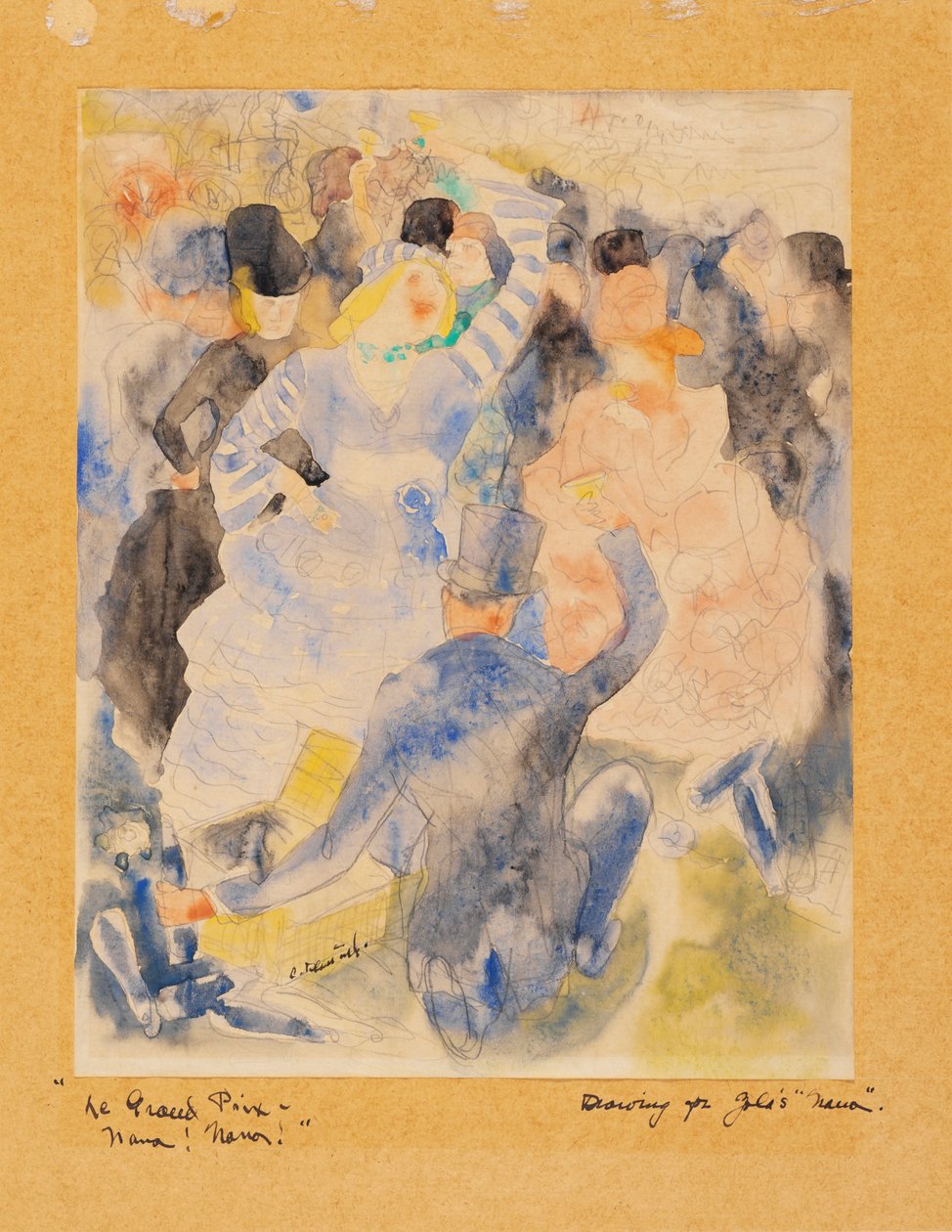 Zolas Nana, 1915-16 (wc på papir) av Charles Demuth