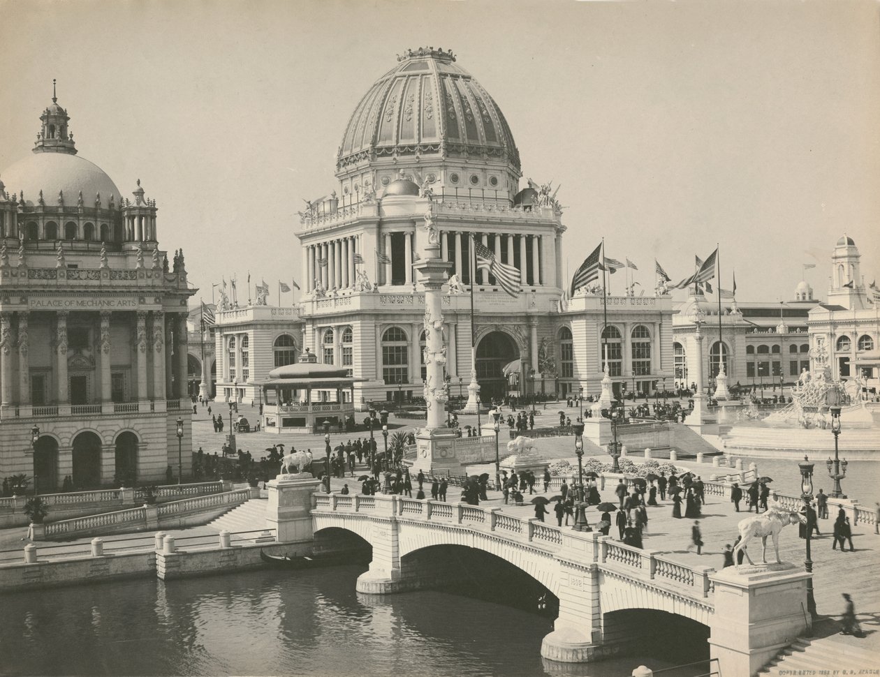 Administrasjonsbygning ved verdens colombianske utstilling, Chicago, 1893 av Charles Dudley Arnold