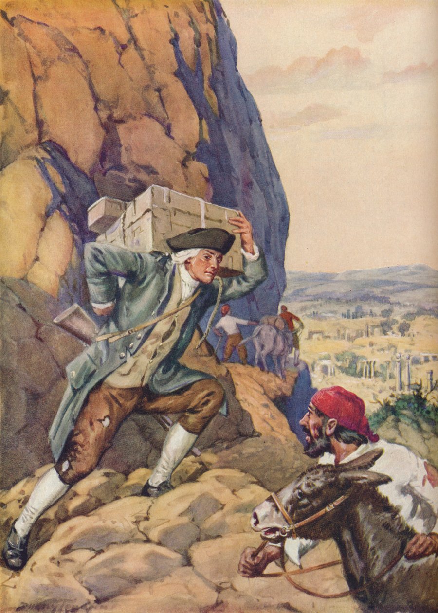 James Bruce hjelper sin følger, c1925 av Charles Dudley Tennant