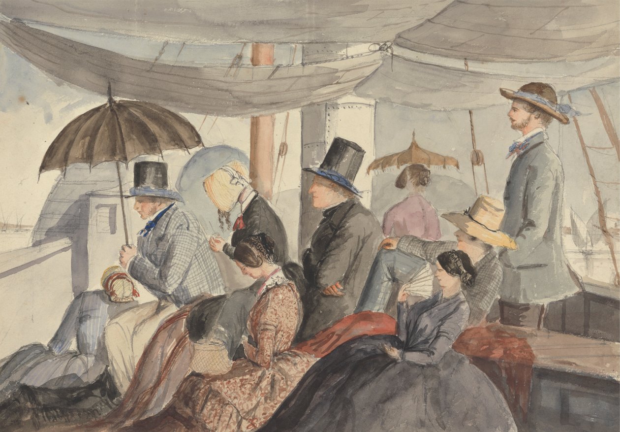 Passasjerer ombord på Nile-damperen av Charles Dyce